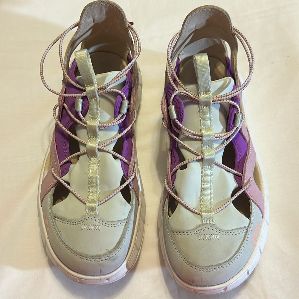 UGG Lilac Multi Leather WestSider Sneaker Size 6-EUC